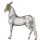 Riding unicorn Lipizzan Light Gray