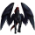 Winged draft unicorn Ban'ei horse Black
