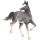 Cheval de selle Mustang Gris Souris