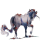Draft unicorn Ban'ei horse Dapple Gray