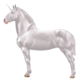 Draft unicorn Percheron Light Gray
