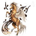 Pony-pegasus Shetlander Kastanje