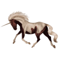 Einhorn-Reitpferd Apfelschimmel