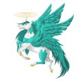 Geflügeltes Einhorn-Pony Shetlandpony Brauner