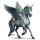 Geflügeltes Einhorn-Pony Kerry Bog Mausgrau