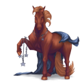 Tažný kůň Percheron Myšák