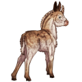Einhorn-Esel Hausesel Rappe