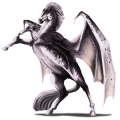 Winged donkey Brown