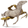 Riding Horse Purebred Spanish Horse Light Gray