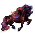 Licorne de trait Pie Tobiano Gris Souris