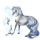 Licorne de selle Tinker Pie Tobiano Isabelle