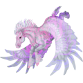 Pegasus-Kaltblut Rappe