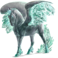 Draft Pegasus Percheron Dapple Gray