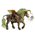 Geflügeltes Einhorn-Kaltblut Rappe