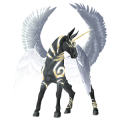 Âne licorne ailé Âne commun Noir