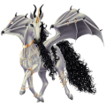 Licorne de selle ailée Shagya Alezan