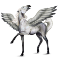 Pegasus-Reitpferd Dunkelfuchs mit heller Mähne
