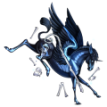 Âne licorne ailé Âne commun Blanc