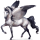 Pegasus-Reitpferd Lusitano Apfelschimmel