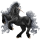 Licorne de trait Shire Noir