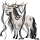 Einhorn-Reitpferd Araber Brauner