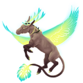 Unicorno asino alato Asino standard Nero