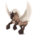 Pegasus-Kaltblut Shire Rappe
