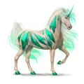 Einhorn-Reitpferd Araber Dunkelbrauner