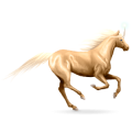 Riding unicorn Quarter Horse Black