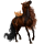 Reitpferd Friese Rappe