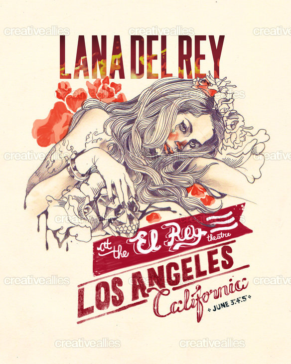 Lana Del Rey Poster by Isa Panic Monsta