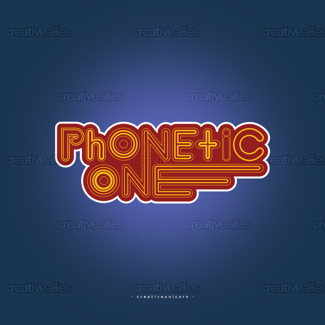 phonetic one ONE by creativeunicorn Logo Phonetic