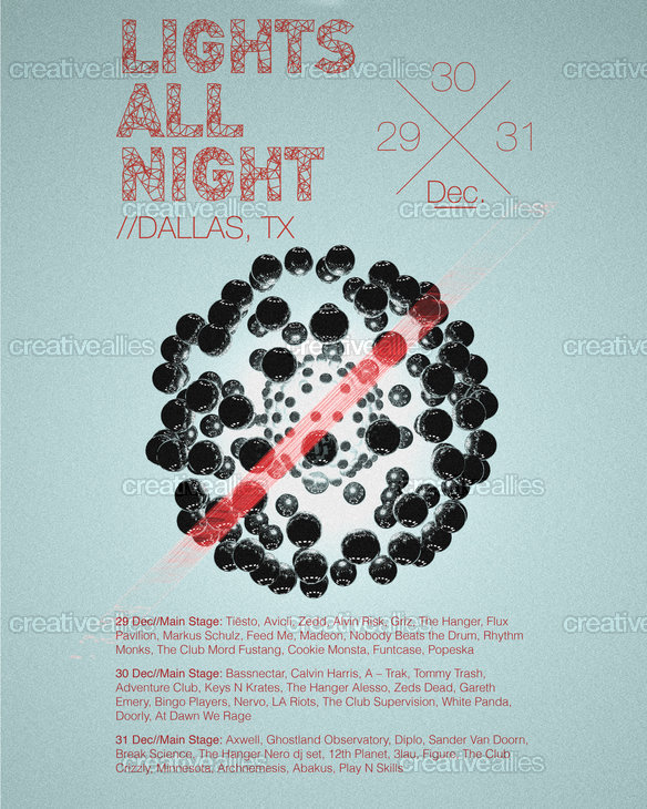 Design a Poster for Lights All Night 2012 Creative Allies