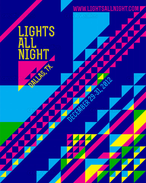Design a Poster for Lights All Night 2012 Creative Allies