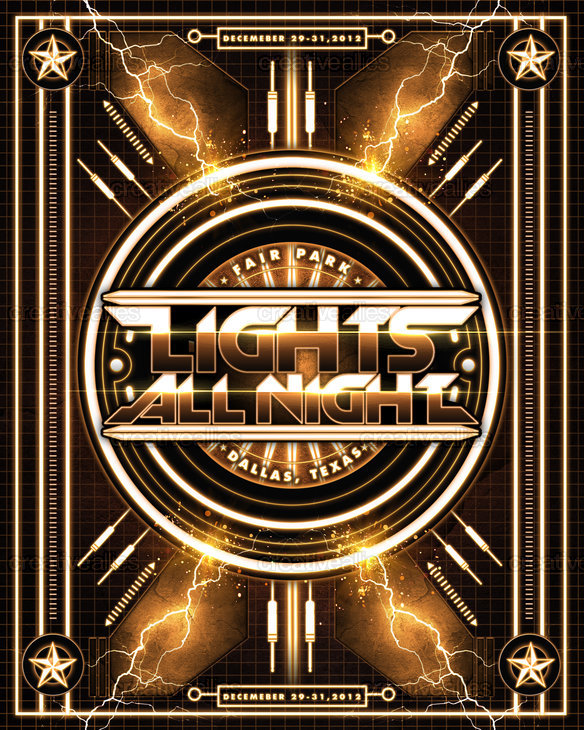 Design a Poster for Lights All Night 2012 Creative Allies