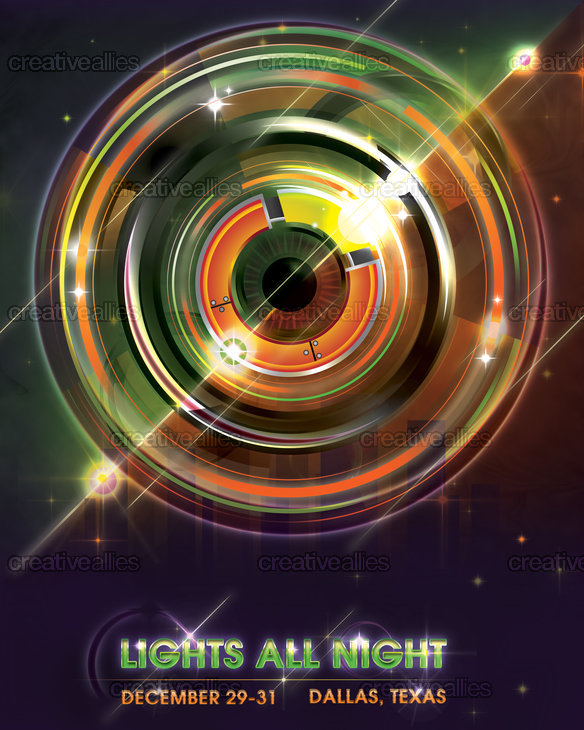 Design a Poster for Lights All Night 2012 Creative Allies
