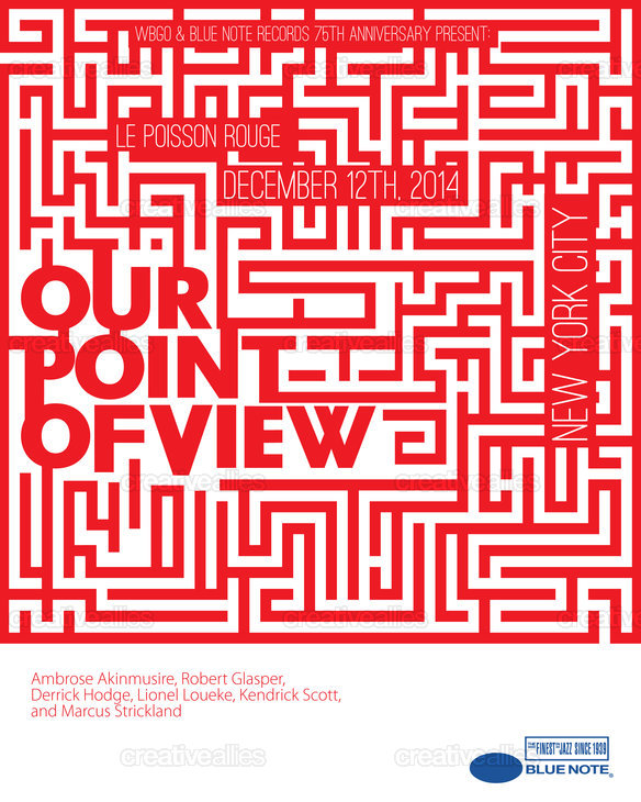 Design a Poster for Blue Note Records and Our Point Of View Creative