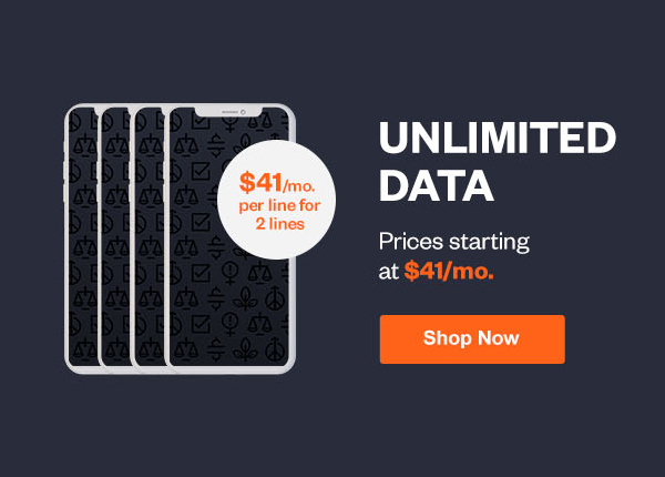 Switch to unlimied data with prices starting at $41/month per line with 2 lines.