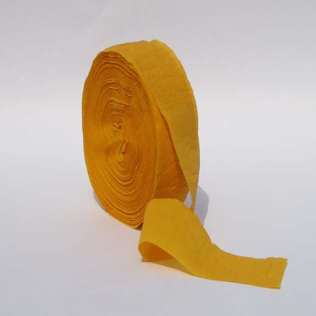 Gold Crepe Paper Streamers 150' Long Crepe Paper Store