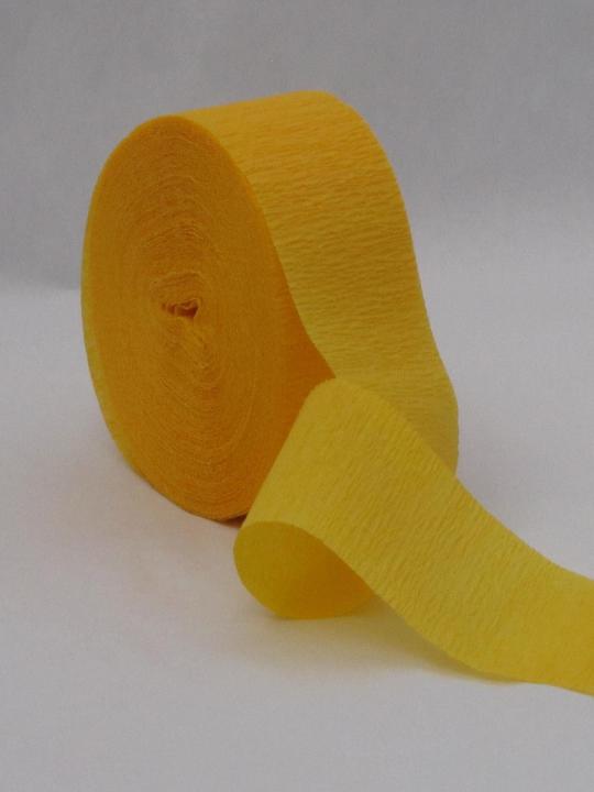 Gold Crepe Paper Streamers 81' Long Crepe Paper Store