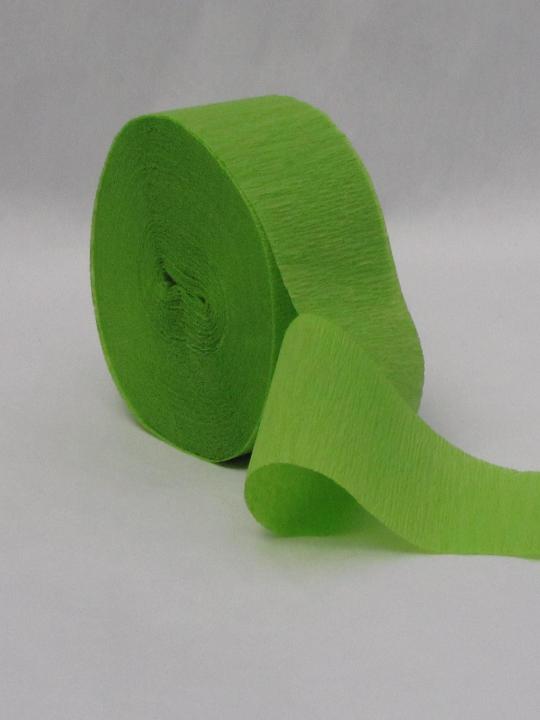 Light Green Crepe Paper Streamers 81' Long Crepe Paper Store