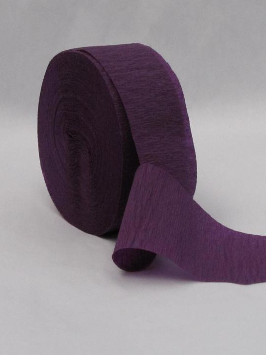 Purple Crepe Paper Streamers 81' Long Crepe Paper Store
