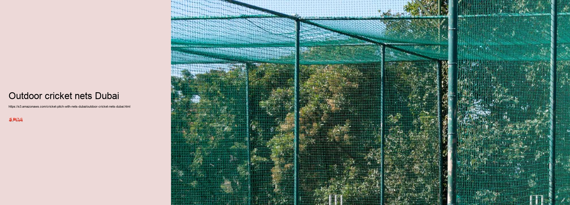 outdoor cricket nets Dubai