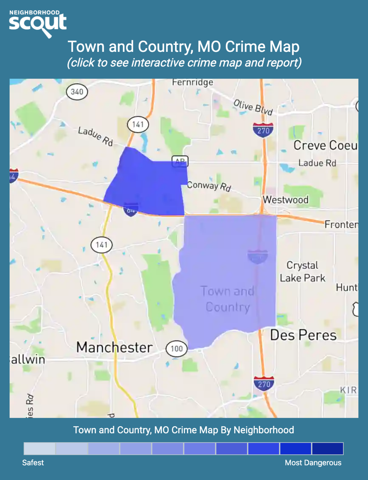 Town and Country Crime Rates and Statistics NeighborhoodScout