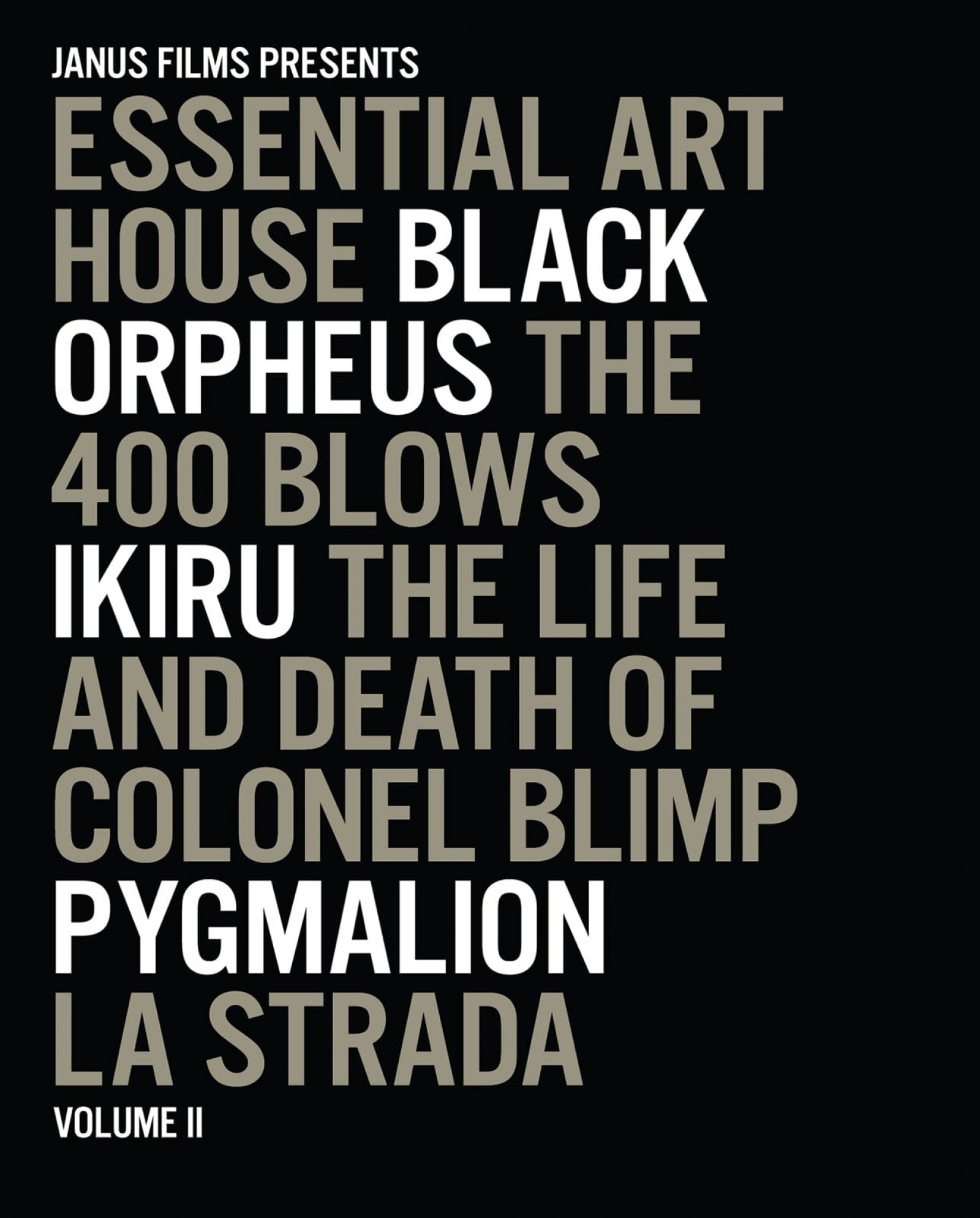 The Criterion Collection Essential Art House, Volume II