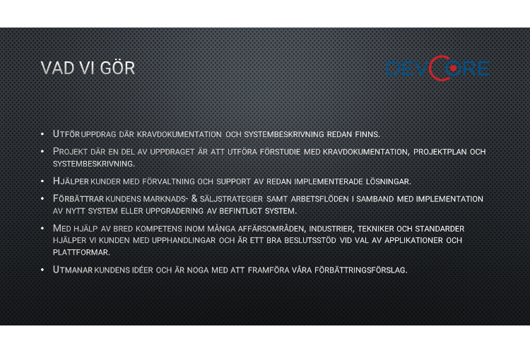 DevCore AB - Swedish Developers