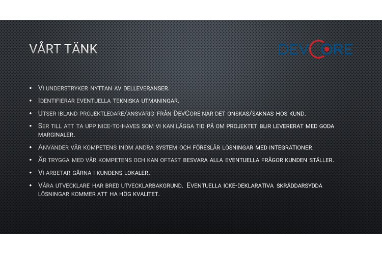 DevCore AB - Swedish Developers