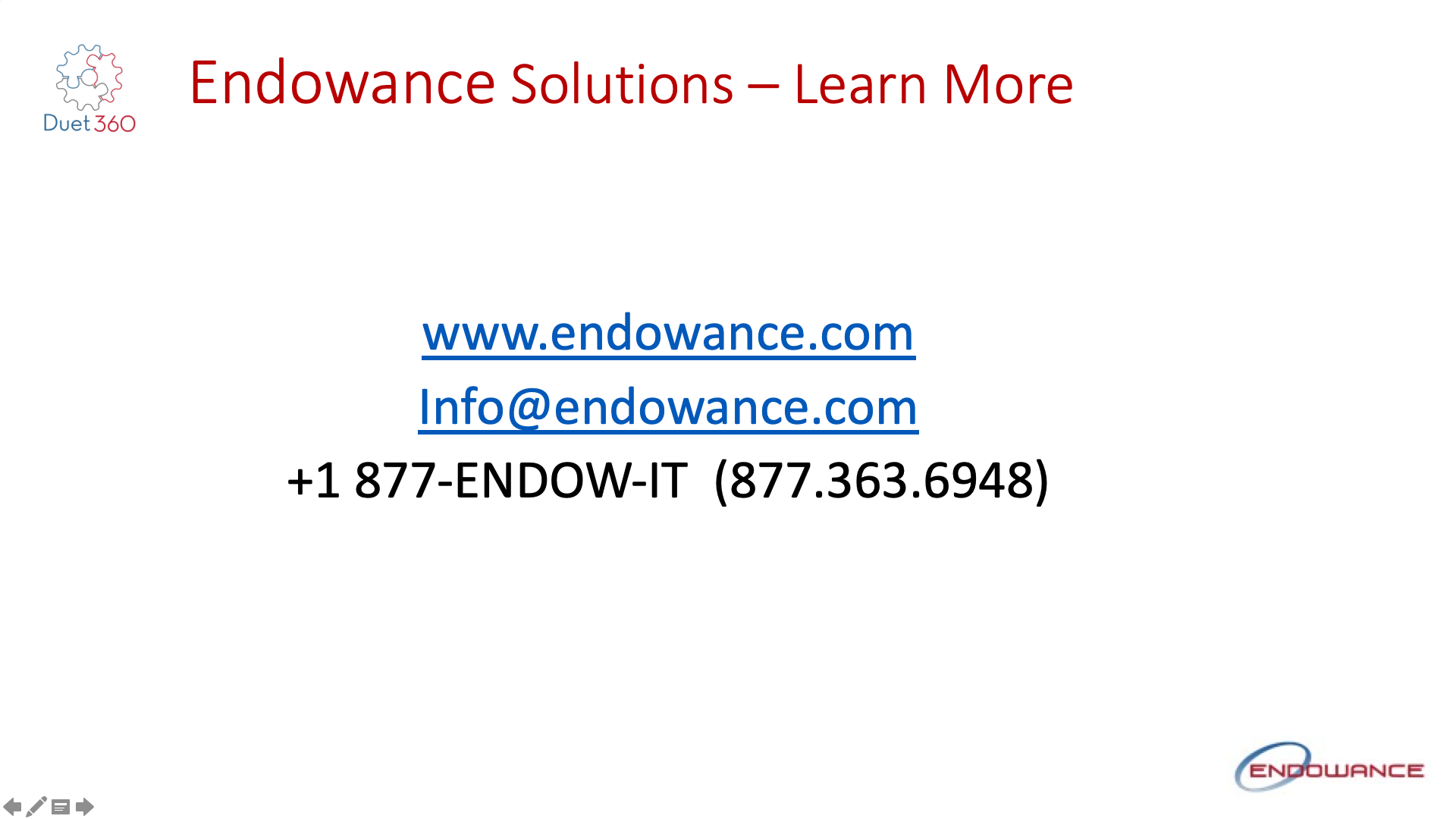 Endowance Solutions