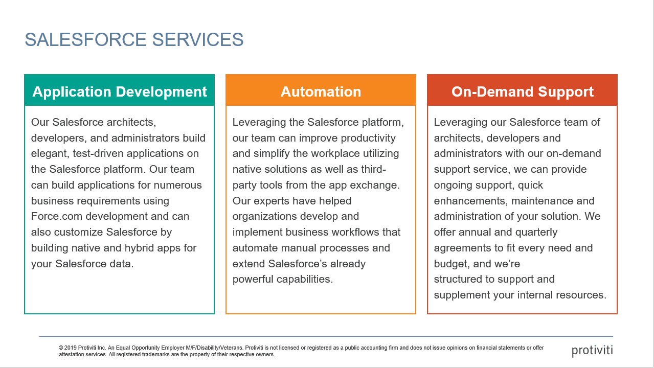 Protiviti - Software Services