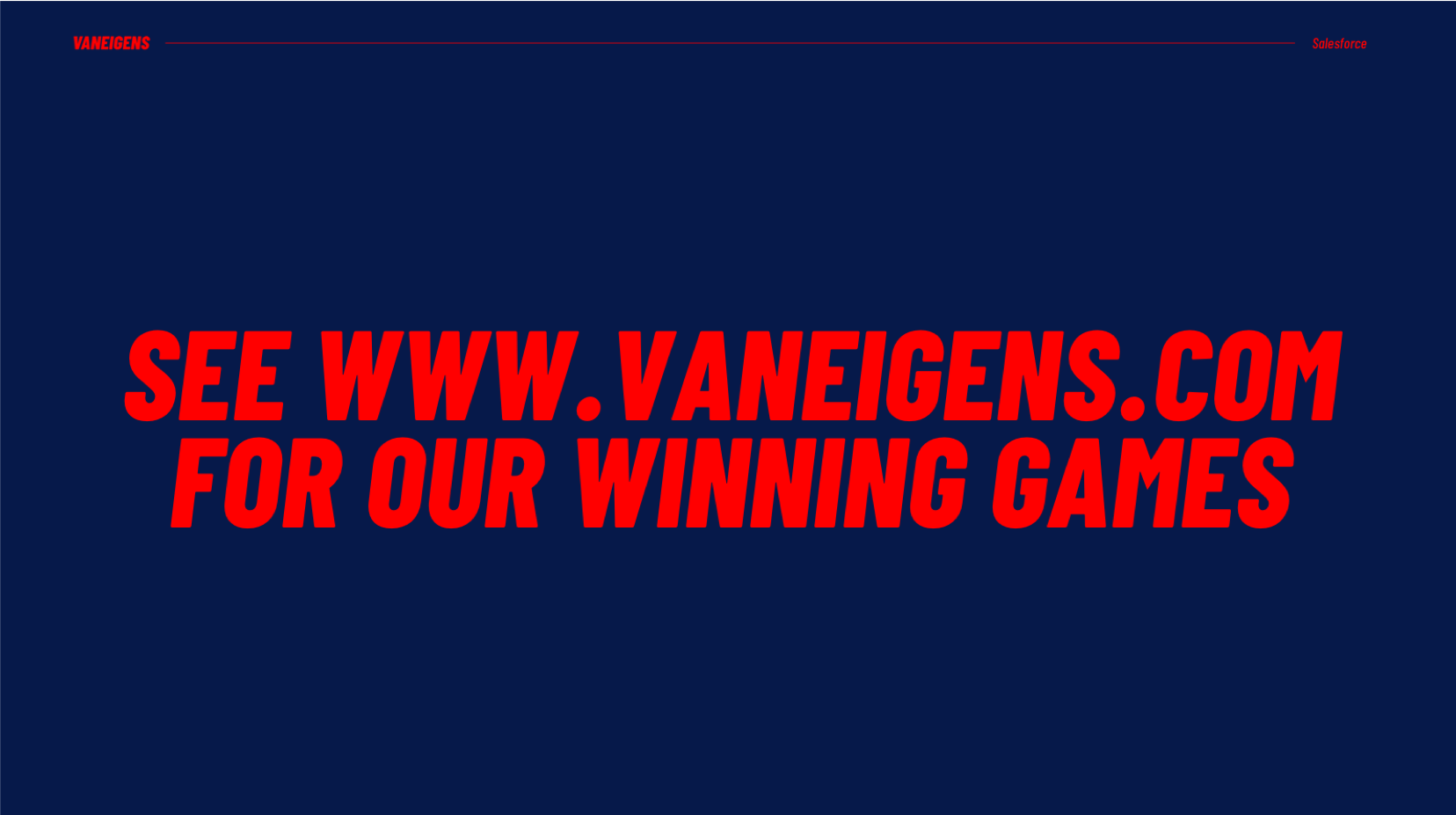 VANEIGENS B.V.